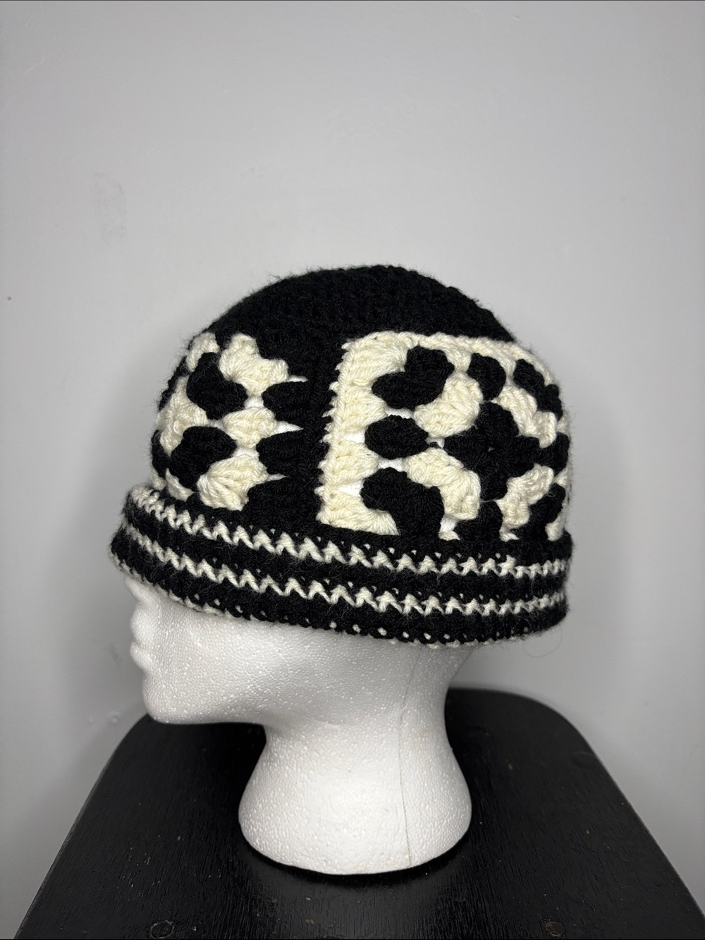 Etsy Handmade Crochet Granny Square Hat